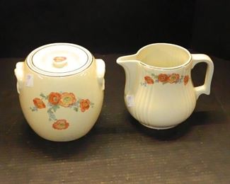 Orange Poppy Hall Pottery