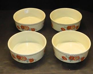 Orange Poppy Hall Pottery