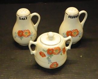 Orange Poppy Hall Pottery