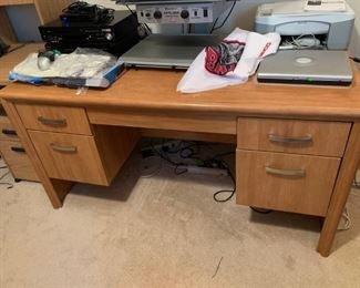 #44 Laminate Desk w/5 drawers 60x31x30 $35.00