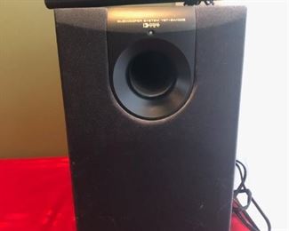 #71 Yamaha Subwoofer System YST WOO 05 W/center speaker $40.00