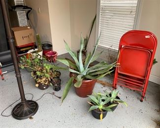 #49 (set of 6) Red Folding Chairs $35.00