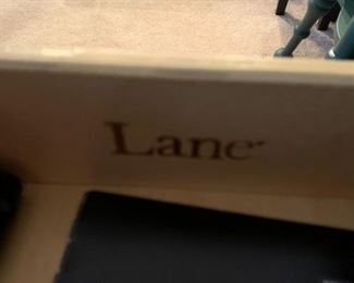 #7 Lane Square End Table w/1 drawer & 2 shelves on wheels 28sq x 27 $120.00