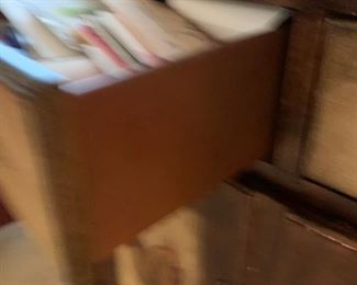 #13 Wood Chicken Painted Cabinet 37x16x33.5 $125.00