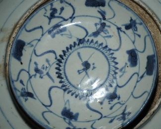 [81] Ancient Chinese Shallow Bowls 17th Century  $70.00