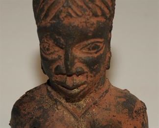 [36] SMALL 3 1/2" h  African Bronzes - Benin Bronze  $600.00