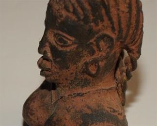 [37] SMALL 3 1/2" h PRIMITIVE African Bronzes - Benin Bronze