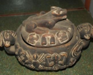 [5] ROYAL CUP, kiteya Luba, Urua region, Shaba DR Congo 19th century   $2,500