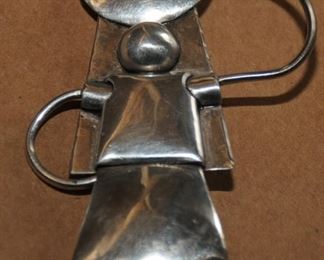 [96] MEXICAN STERLING BROOCH   $75.00
