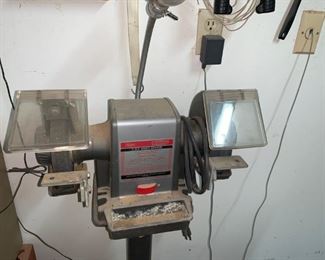 Sears 1/2 HP Bench Grinder on Stand
