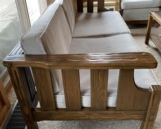 A. Brandt Ranch Oak sofa $1,200.00