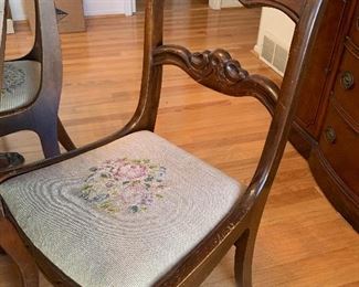 needlepoint chairs