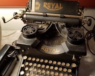 antique typewriter