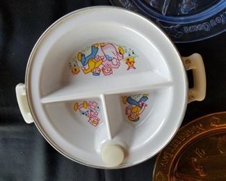 antique baby dishes