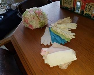 antique ladies gloves