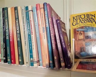 reference books on antiques and glassware