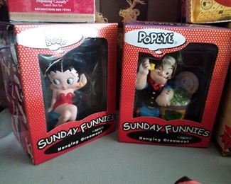 Betty Boop, Popeye ornaments