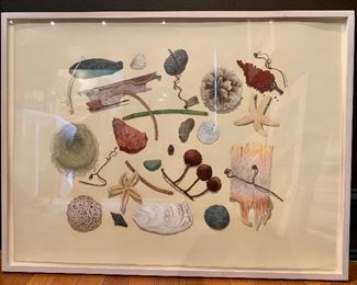 $765 "Objects from the Mountain and Sea", 1984, unframed 22" by 30", signed Jashinsky  