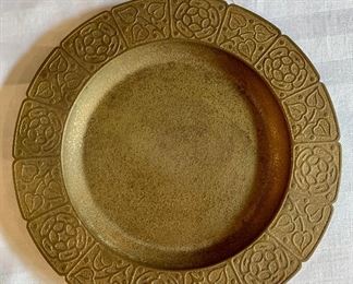 $200 Tiffany & Co. Gold Dore Bronze Plate Charger; 10 in diameter 
