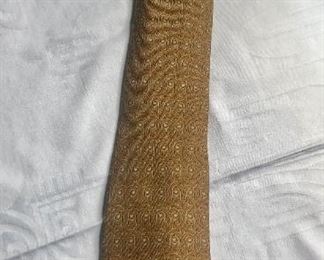 $60 Hermes Tan Patterned Tie
