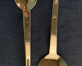 $245  F Ramirez sterling salad set  Fork and spoon
approx 10 in
245g
