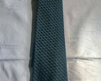 $50 Feragamo Black, blue and light blue tie 