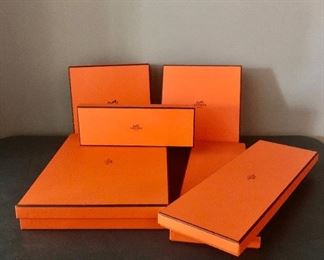 $130 Lot of six Hermès boxes (various sizes)