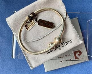 $295 Vintage pierre cardin sterling silver bracelet New in box, with dust bag
