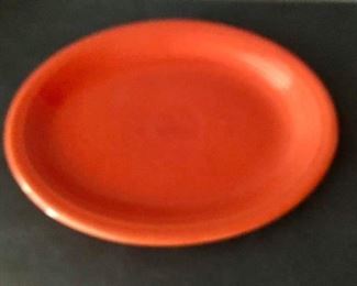 $30 Vintage Fiestaware orange platter 12.5”X10”