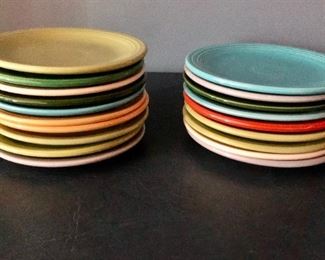 $95 Vintage Fiestaware dishes, set of 19 6.25”D