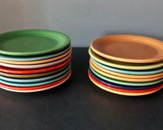 $133 Vintage Fiestaware dishes, set of 19 7.25”D