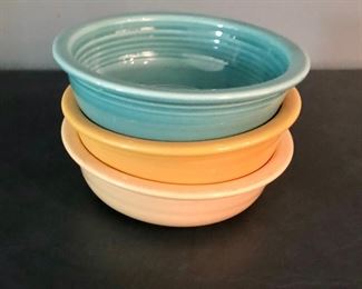 $15 Vintage Fiestaware bowls, set of three 5.5”D