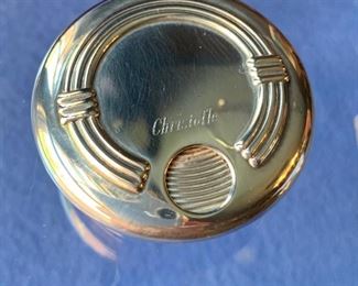 $295 Christofle Sterling Silver Pill box Sterling pill box approx 2in diameter
38.6g
