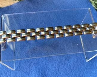 $48 Sterling Silver (Italy) bracelet Approx 8” and 41g

