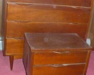 VINTAGE CHEST AND NIGHT STAND