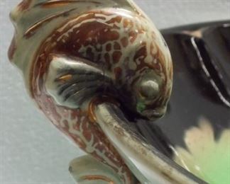 20th C, 1950s Monaco ceramic centerpiece Fishes by Ceyianne...