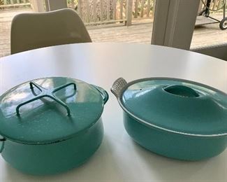 Le Creuset and Dansk enamelware