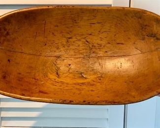 Antique dough bowl