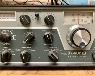 R L DRAKE CO. MODEL T- 4XB HAM RADIO TRANSMITTER