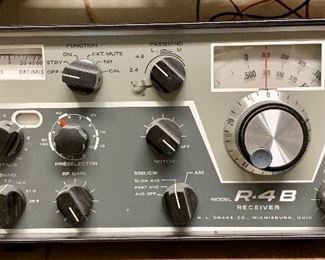 Drake R-4B Vintage Ham Radio Receiver