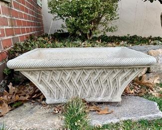 Heavy, large cement planters