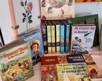 Vintage Books - Nancy Drew, Hardy Boys,  $5 ea - Doll Trunk $7