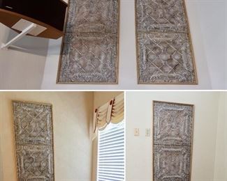 Framed Ceiling Tile Panels - $28 ea