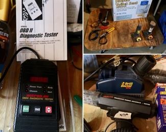 Diagnostic Tester $45 - Furniture Dolly $20 - Raised Toilet Seat $10 - Jacks $10 ea - Drill Doctor $$30 - Prolite Inductive Timing Tester $13