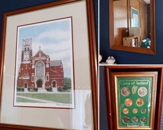 Framed Coin Collection - Mirror - Church Art