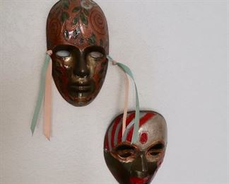 Painte Brass Masks - $8 each