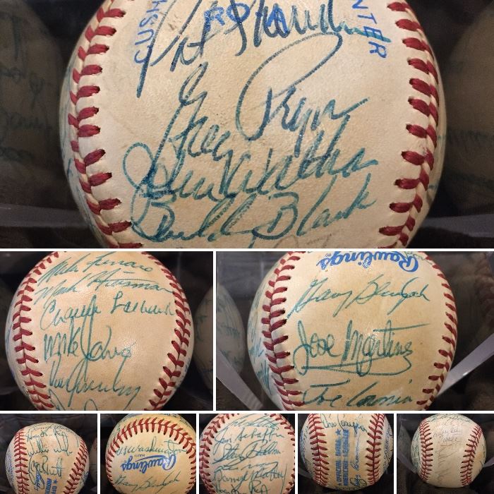 1984 Kansas Royals Team Autographed Baseball - $100 FIRM - NO discount at this time
