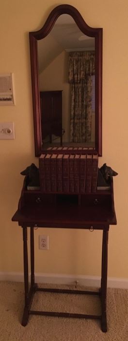 Small Desk with One Of Several Mirrors