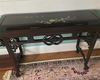 Beautiful Mother of Pearl Inlaid Table