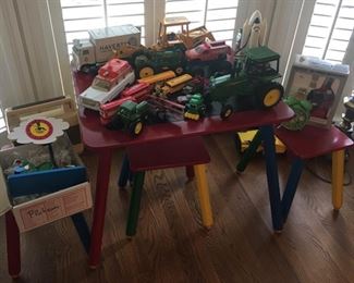 Child's Table with 4 Chairs - Some of the Toys